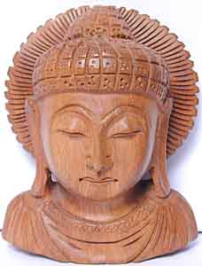 Buddha Bste Holz