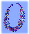Glasperlenkette, violett