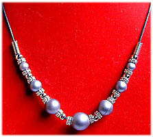 Modekette single silver