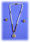 Perlenkette red crystal