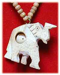 Holzkette Elefant