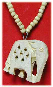 Holzkette Elefant