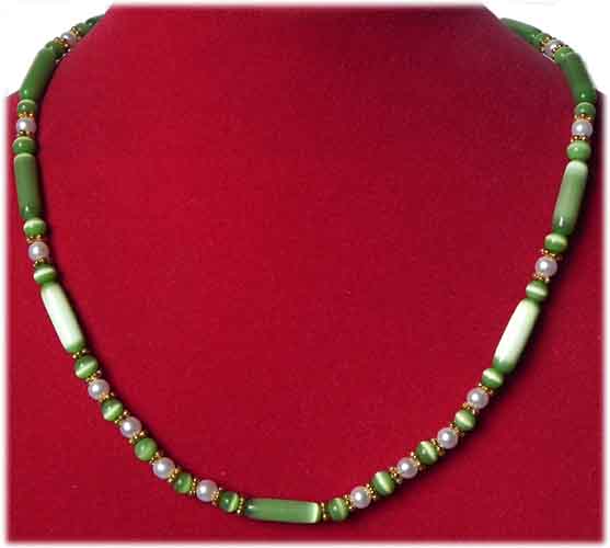 Perlenkette green Monalisa