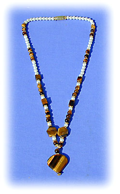 Perlenkette Tigerauge