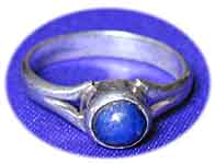 Silberring mit Lapis